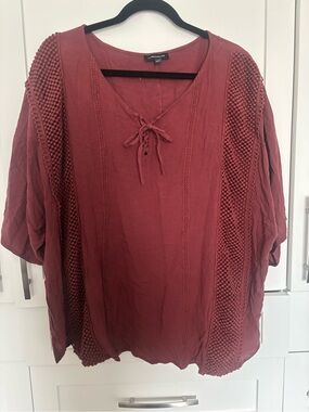 Warehouse One 1x blouse in Rust